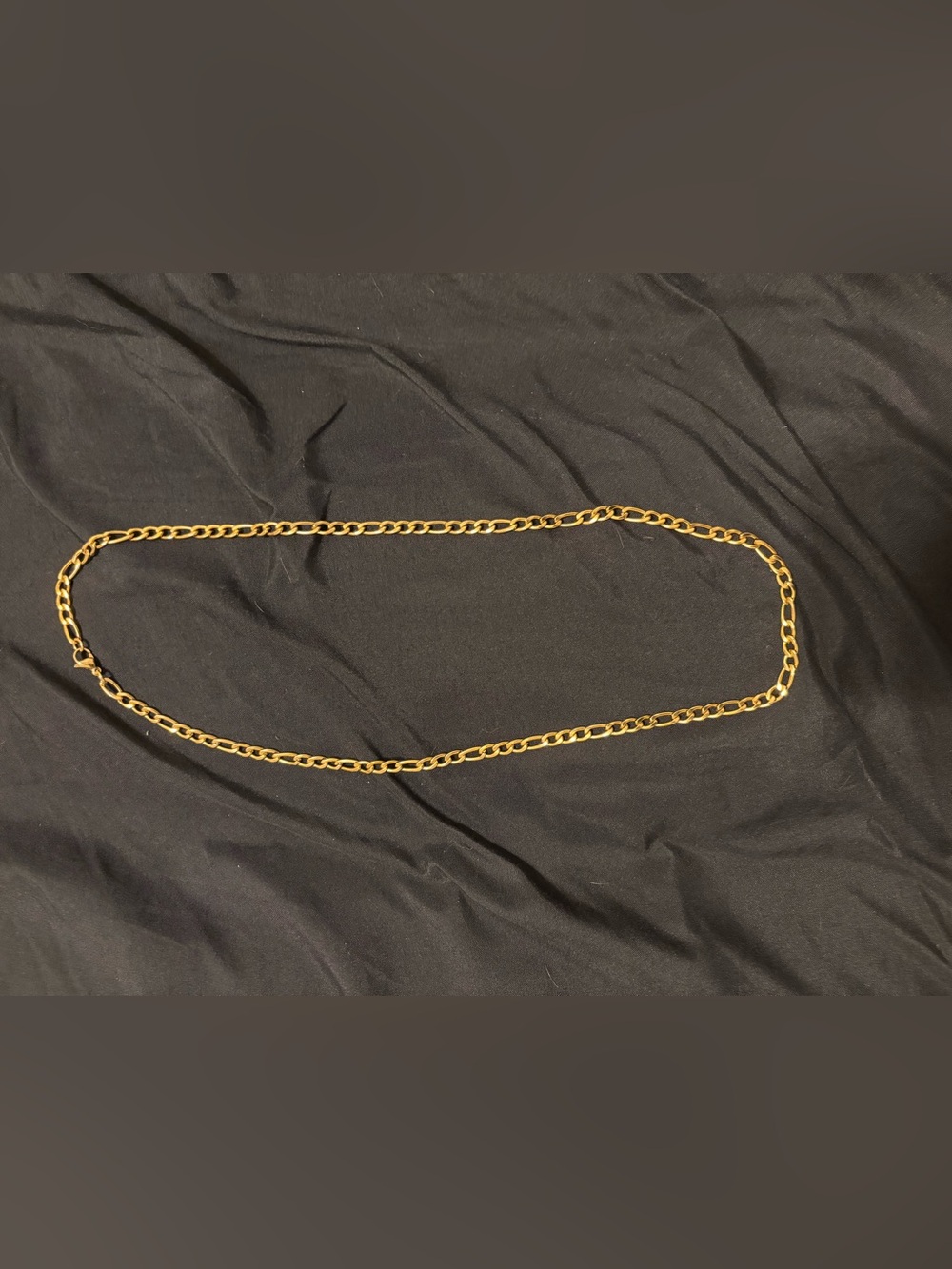 Gold Plated stainless steel Figaro style chain
